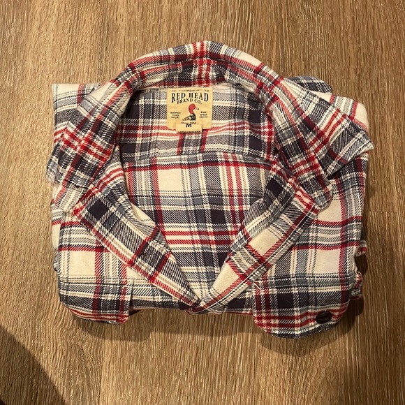 Red Head Brand Co Red, white, navy flannel - Picture 4 of 4